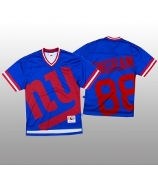 NFL New York Giants 88 Evan Engram Blue Men Mitchell  26 Nell Big Face Fashion Limited NFL Jersey