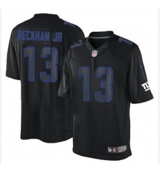 New New York Giants #13 Odell Beckham Jr Black Men Stitched NFL Impact Limited jersey