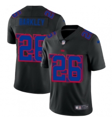 New York Giants 26 Saquon Barkley Men Nike Team Logo Dual Overlap Limited NFL Jersey Black