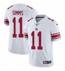 Nike Giants #11 Phil Simms White Mens Stitched NFL Vapor Untouchable Limited Jersey