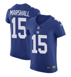 Nike Giants #15 Brandon Marshall Royal Blue Team Color Mens Stitched NFL Vapor Untouchable Elite Jersey