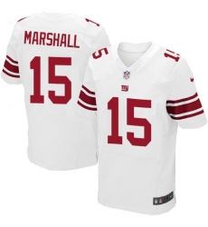 Nike Giants #15 Brandon Marshall White Men's Stitched NFL Elite Jersey