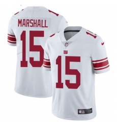 Nike Giants #15 Brandon Marshall White Mens Stitched NFL Vapor Untouchable Limited Jersey