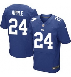 Nike Giants #24 Eli Apple Royal Blue Team Color Men Stitched NFL Elite Jersey