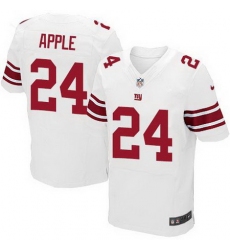 Nike Giants #24 Eli Apple White Men Stitched NFL Elite Jersey