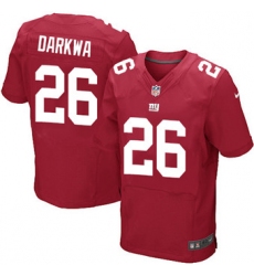 Nike Giants #26 Orleans Darkwa Red Alternate Mens Stitched NFL Elite Jersey