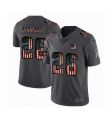 Nike Giants 26 Saquon Barkley 2019 Salute To Service USA Flag Fashion Limited Jersey