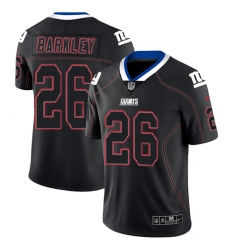 Nike Giants #26 Saquon Barkley Lights Out Black Mens Stitched NFL Limited Rush Jersey