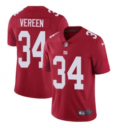 Nike Giants #34 Shane Vereen Red Alternate Mens Stitched NFL Vapor Untouchable Limited Jersey