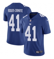 Nike Giants #41 Dominique Rodgers Cromartie Royal Blue Team Color Mens Stitched NFL Vapor Untouchable Limited Jersey