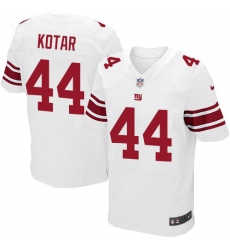 Nike Giants #44 Doug Kotar White Mens Stitched NFL Elite Jersey