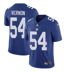 Nike Giants #54 Olivier Vernon Royal Blue Team Color Mens Stitched NFL Vapor Untouchable Limited Jersey