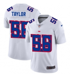 Nike Giants 56 Lawrence Taylor White Shadow Logo Limited Jersey