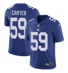 Nike Giants 59 Lorenzo Carter Royal Vapor Untouchable Limited Jersey