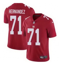 Nike Giants 71 Will Hernandez Red Alternate Vapor Untouchable Limited Jersey