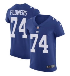 Nike Giants #74 Ereck Flowers Royal Blue Team Color Mens Stitched NFL Vapor Untouchable Elite Jersey