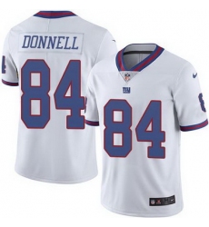 Nike Giants #84 Larry Donnell White Mens Stitched NFL Limited Rush Jersey