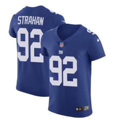 Nike Giants #92 Michael Strahan Royal Blue Team Color Mens Stitched NFL Vapor Untouchable Elite Jersey