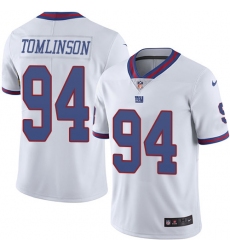 Nike Giants #94 Dalvin Tomlinson White Mens Stitched NFL Limited Rush Jersey