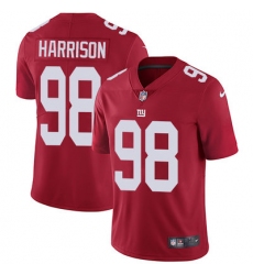 Nike Giants #98 Damon Harrison Red Alternate Mens Stitched NFL Vapor Untouchable Limited Jersey