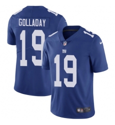 Nike New York Giants 19 Kenny Golladay Royal Blue Team Color Men Stitched NFL Vapor Untouchable Limited Jersey