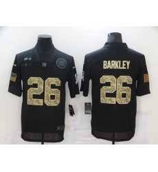 Nike New York Giants 26 Saquon Barkley Black Camo 2020 Salute To Service Limited Jersey