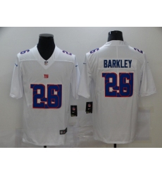 Nike New York Giants 26 Saquon Barkley White Shadow Logo Limited Jersey