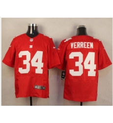 Nike New York Giants #34 Shane Vereen Red Alternate Mens Stitched NFL Elite Jersey
