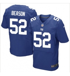 Nike New York Giants #52 Jon Beason Royal Blue Team Color Mens Stitched NFL Elite Jersey