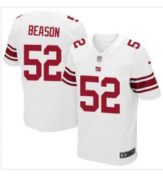 Nike New York Giants #52 Jon Beason White Mens Stitched NFL Elite Jersey