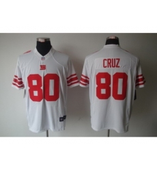 Nike New York Giants 80 Victor Cruz White Limited NFL Jersey