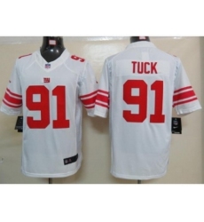 Nike New York Giants 91 Justin Tuck White Limited NFL Jersey