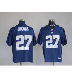 Reebok Brand New York Giants #27 Brandon Jacobs Blue Limited Stitched NFL Jersey