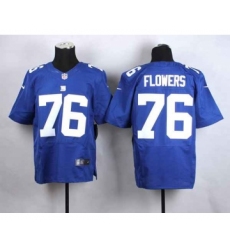 nike nfl jerseys new york giants 76 flowers blue[Elite]