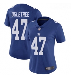 Giants #47 Alec Ogletree Royal Blue Team Color Women Stitched Football Vapor Untouchable Limited Jersey