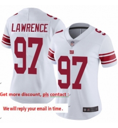 Giants 97 Dexter Lawrence White Women Stitched Football Vapor Untouchable Limited Jersey