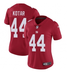 Nike Giants #44 Doug Kotar Red Alternate Womens Stitched NFL Vapor Untouchable Limited Jersey