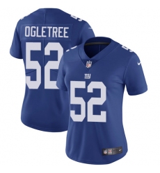 Nike Giants #52 Alec Ogletree Royal Blue Team Color Womens Stitched NFL Vapor Untouchable Limited Jersey