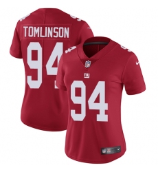 Nike Giants #94 Dalvin Tomlinson Red Alternate Womens Stitched NFL Vapor Untouchable Limited Jersey