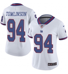 Nike Giants #94 Dalvin Tomlinson White Womens Stitched NFL Limited Rush Jersey