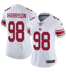 Nike Giants #98 Damon Harrison White Womens Stitched NFL Vapor Untouchable Limited Jersey