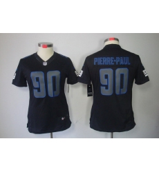 Women NEW NFL New York Giants #90 Jason Pierre-Paul Impact Limited Black Jerseys
