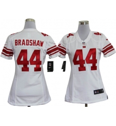 Women Nike New York Giants 44 Ahmad Bradshaw White Jerseys