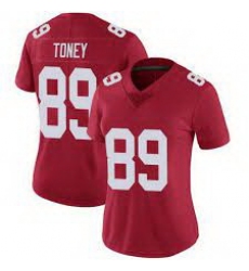 Women Nike New York Giants 89 Kadarius Toney Red Vapor Untouchable Limited Jersey