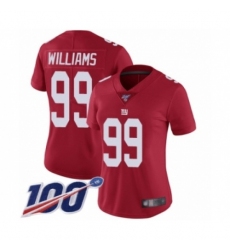 Women Nike New York Giants 99 Leonard Williams Red Vapor Untouchable Limited Jersey