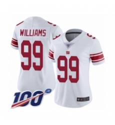 Women Nike New York Giants 99 Leonard Williams White Vapor Untouchable Limited Jersey