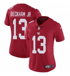 Womens Nike New York Giants 13 Odell Beckham Jr Red Alternate Vapor Untouchable Limited Player NFL Jersey