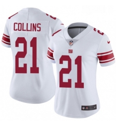 Womens Nike New York Giants 21 Landon Collins Elite White NFL Jersey
