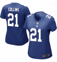 Womens Nike New York Giants 21 Landon Collins Game Royal Blue Team Color NFL Jersey