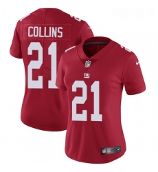 Womens Nike New York Giants 21 Landon Collins Red Alternate Vapor Untouchable Limited Player NFL Jersey